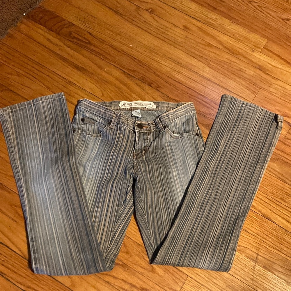 Lady Enyce blue striped jeans size25
